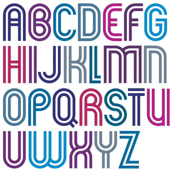 Colorful uppercase letters — Stock Vector