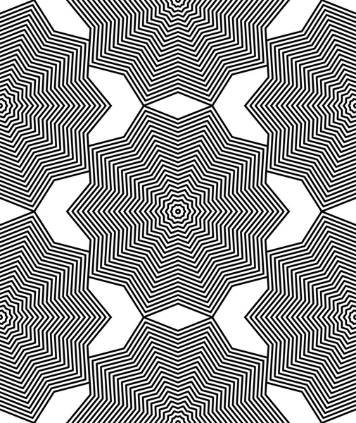 Monochrome stripy endless pattern — Stock Vector