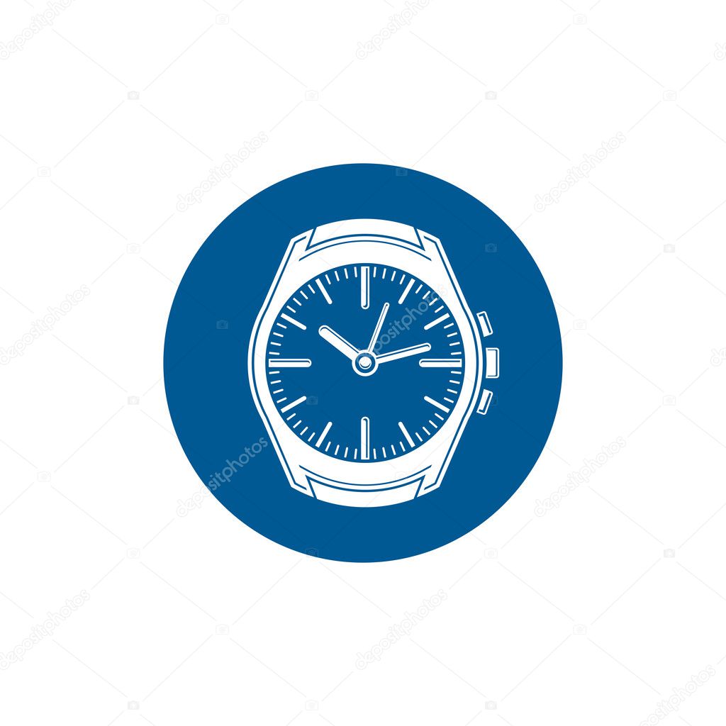 Graphic pocket watch icon