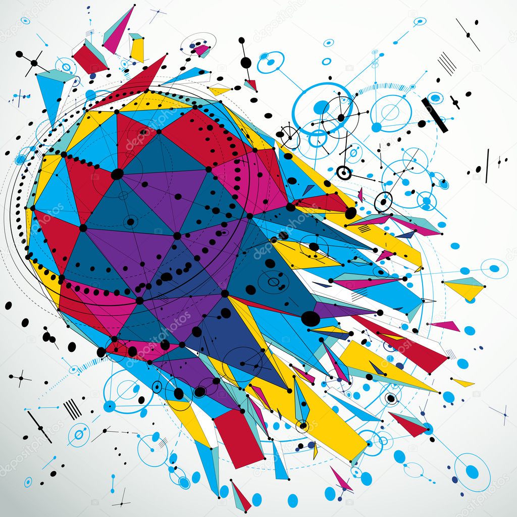 Carta Da Parati In Stile Bauhaus Modernizzata 3d