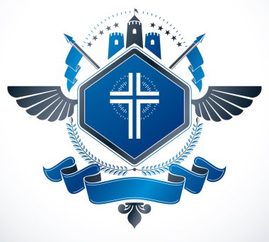Lüks hanedan amblemi şablonu 