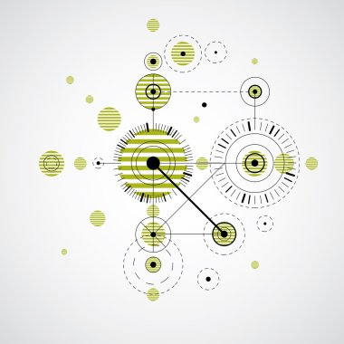 Modüler Bauhaus yeşil arka plan 