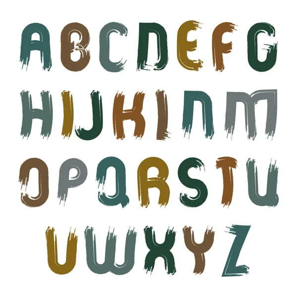 Aquarelle manuscrite lettres majuscules — Image vectorielle
