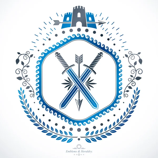 Heraldic Coat of Arms — Stock Vector