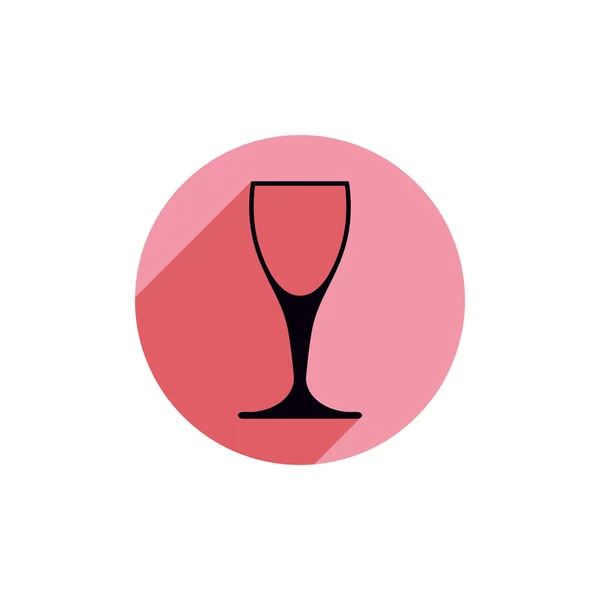 Sophisticated wine goblet — Stock Vector