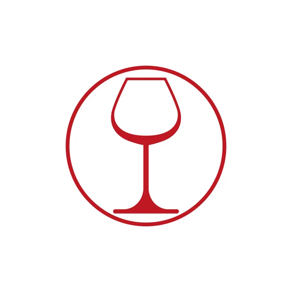 Tema cantina, calice vino classico — Vettoriale Stock