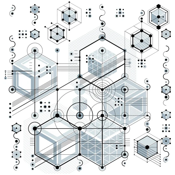 Progetto architettonico sfondo digitale — Vettoriale Stock