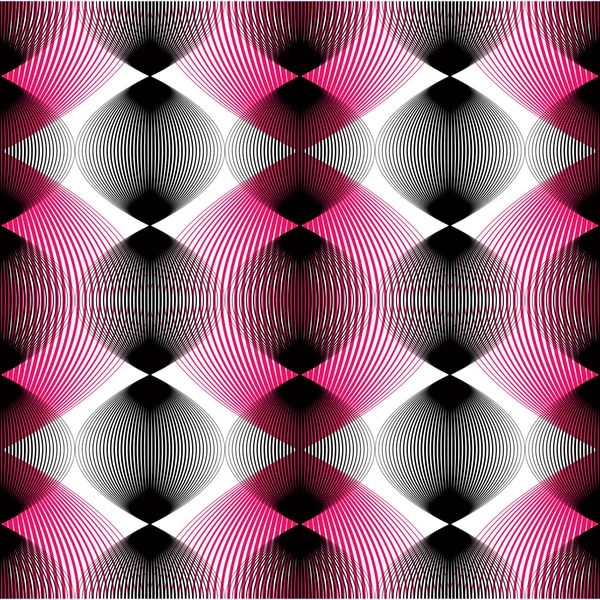 Barevné iluzivní abstraktní vzor bezešvé — Stockový vektor