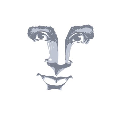 pozitif kadın portresi kroki