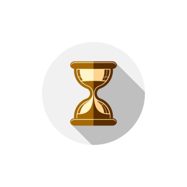 old hourglass, sand glass icon clipart