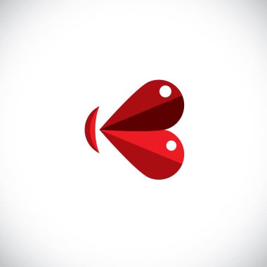 Kırmızı insan dudaklar simgesi