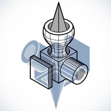 soyut mühendislik geometrik şekil