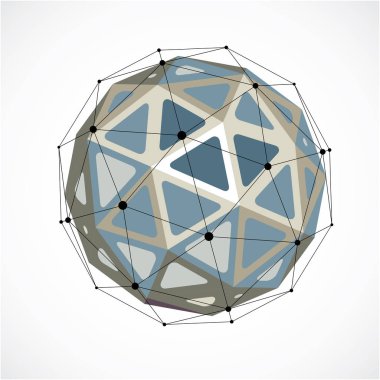 Soyut 3d geometrik dünyanın şekli