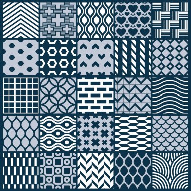 süs fayans soyut desenler kümesi