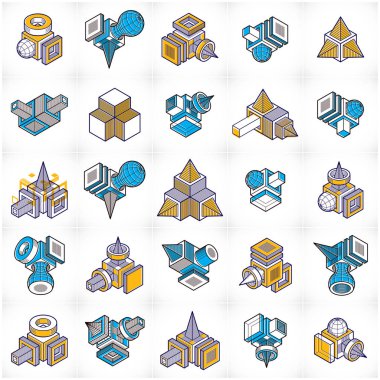 Soyut izometrik şekiller kümesi