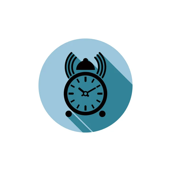 Retro alarm klokpictogram — Stockvector