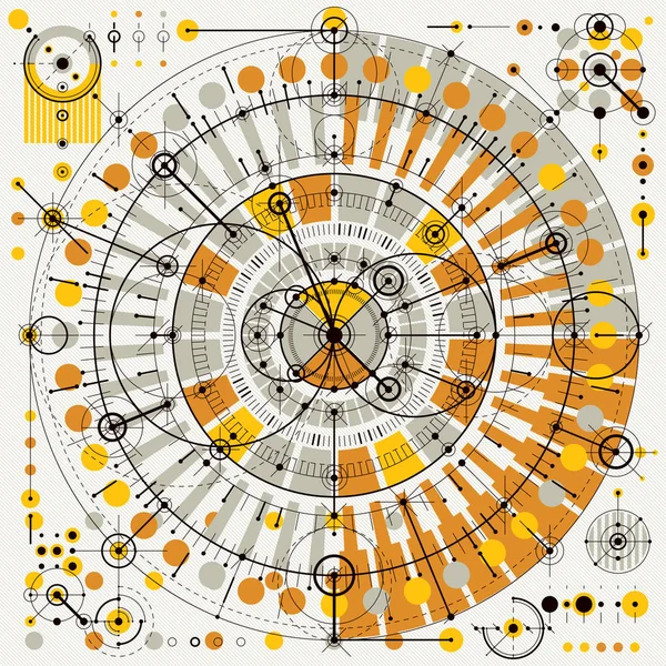 Technologie, industriële, architecturale blauwdruk achtergrond — Stockvector