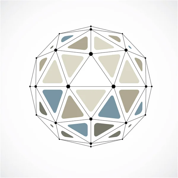 Abstrakcja 3d kształt geometryczny glob — Wektor stockowy