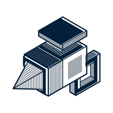 soyut mühendislik geometrik şekil