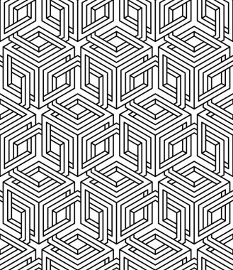 Soyut geometrik dikişsiz desen