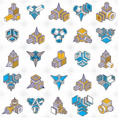 Soyut izometrik şekiller kümesi