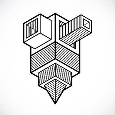 soyut mühendislik geometrik şekil