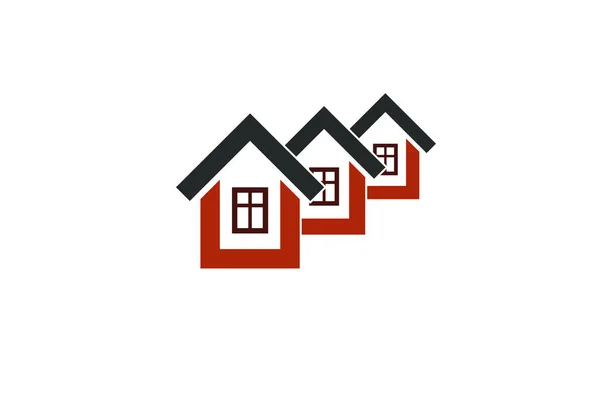 Huizen, huizen logo — Stockvector