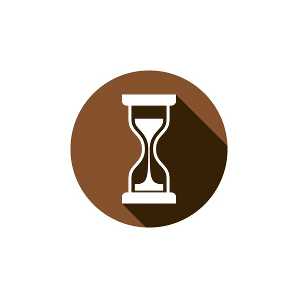 Viejo reloj de arena, icono de cristal de arena — Archivo Imágenes Vectoriales