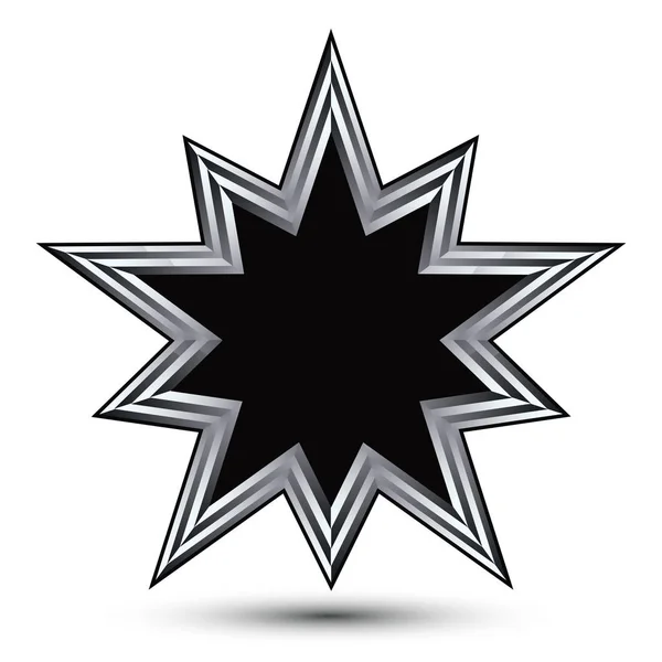 Ícone de insígnia de símbolo estrela — Vetor de Stock