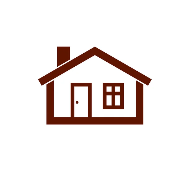 Σπίτι, ακίνητη περιουσία εικονίδιο λογότυπο — Διανυσματικό Αρχείο