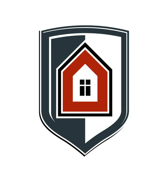 House security logo icon — Stock Vector