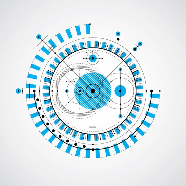 Proyecto de ingeniería abstracta gráfico — Vector de stock