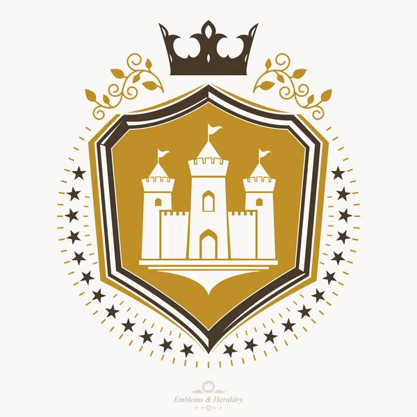 Escudo heráldico vintage — Vector de stock