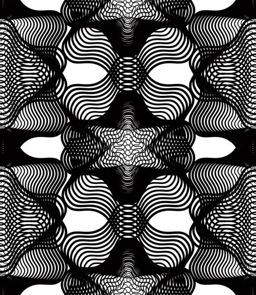 Monochrom abstrakter geometrischer Hintergrund — Stockvektor