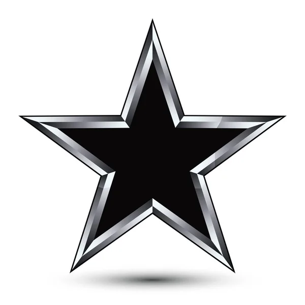 Símbolo estrella insignia icono — Vector de stock