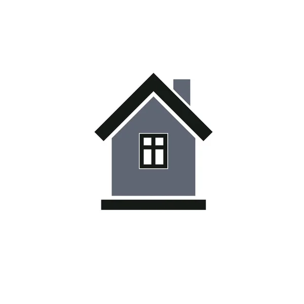 Hus, fastigheter ikonen logotyp — Stock vektor
