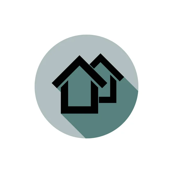 Ikon logo real estate - Stok Vektor