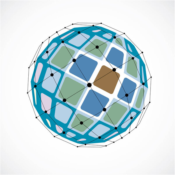 абстрактная геометрическая форма глобуса
