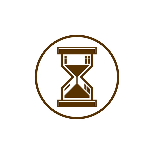 Old hourglass, sand glass icon — Stock Vector