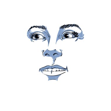 Kadının çizilmiş yüz el