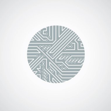 tek renkli daire soyut teknoloji