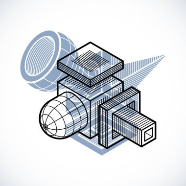 Soyut şekli çokgen şeklin mühendislik