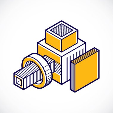 Soyut şekli çokgen şeklin mühendislik