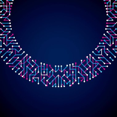 Devre levhasını fütüristik sibernetik doku