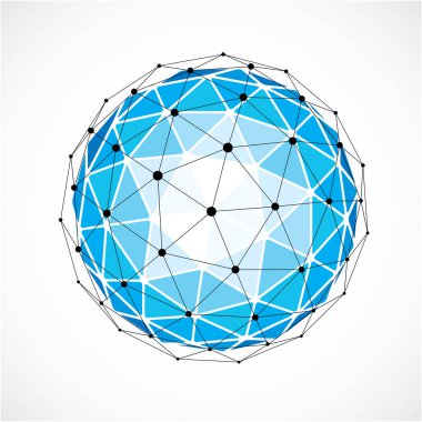 Çizgiler ve noktalar ile soyut yönlü şekil