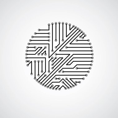 tek renkli daire soyut teknoloji