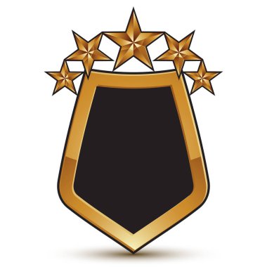 siyah dolgu ile kalkan şeklinde blazon