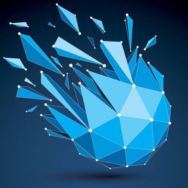 poli nesneyle bağlantılı çizgiler ve noktalar