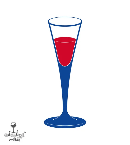 Classic champagne goblet — Stock Vector