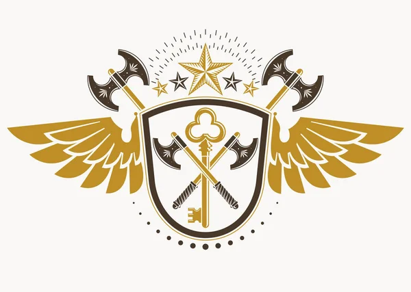 Emblema araldico vintage — Vettoriale Stock